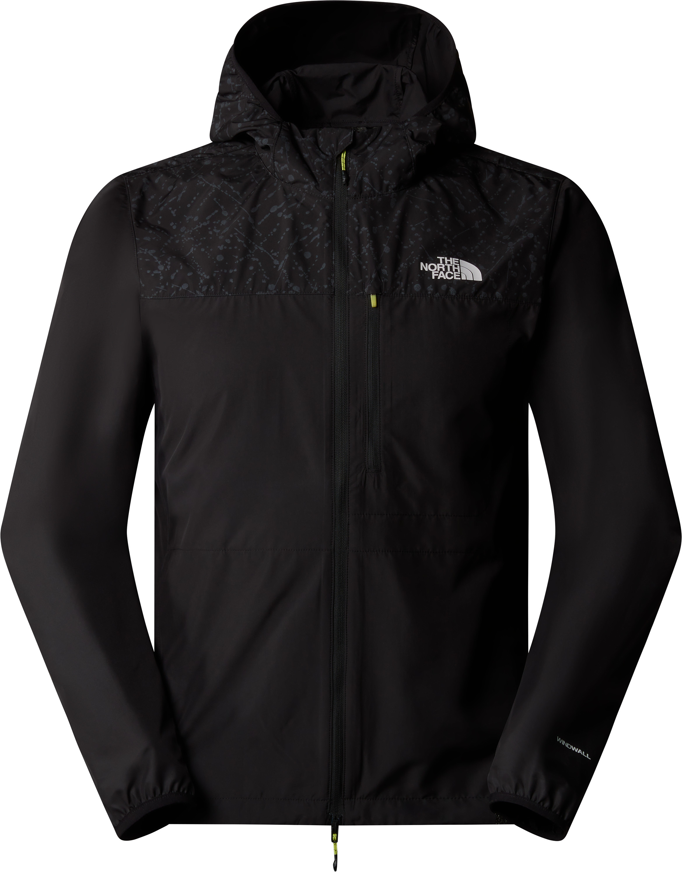 The North Face Men’s Higher Run Wind Jacket TNF Black/TNF Black Trail Reflective Print