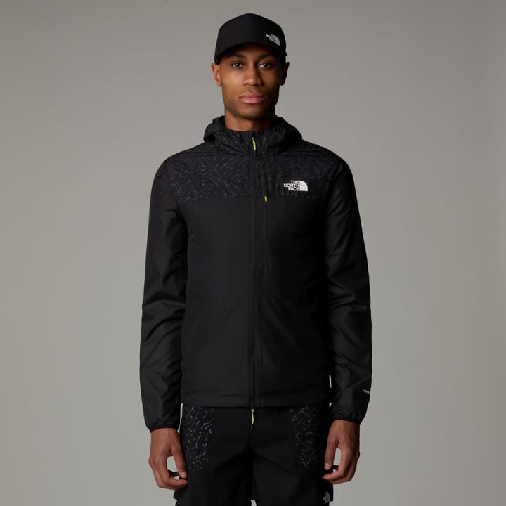 The North Face Men's Higher Run Wind Jacket TNF Black/TNF Black Trail Reflective Print The North Face