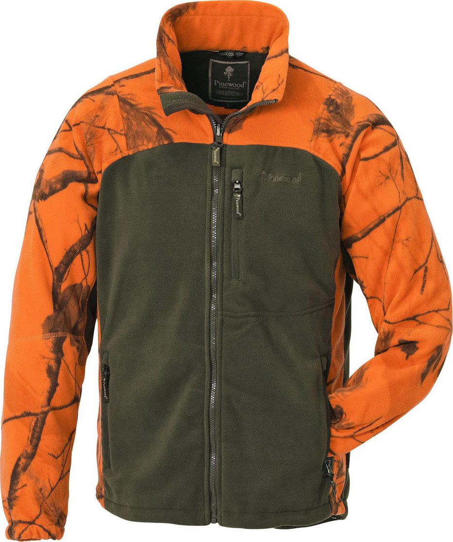 Pinewood Men's Oviken Fleecejacket Strata Blaze/H.Green