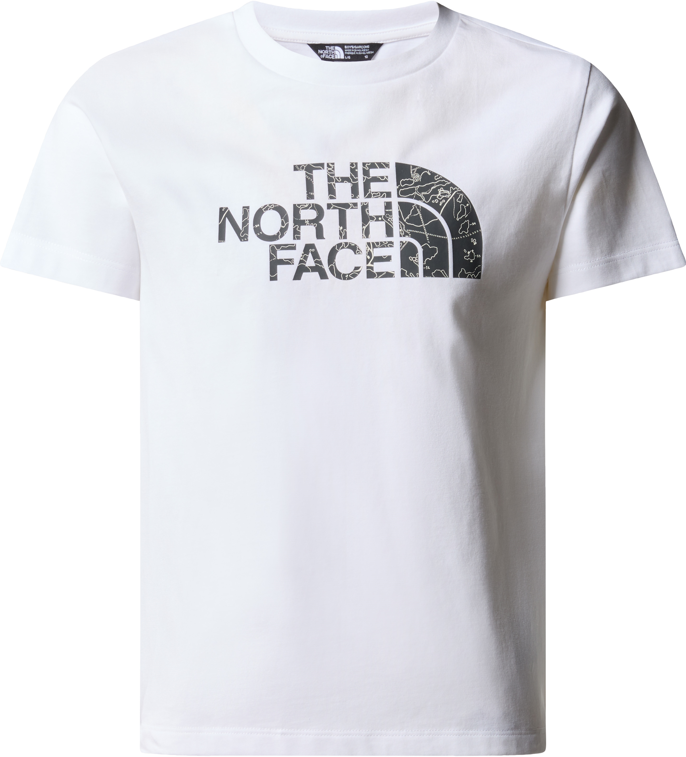 The North Face Boys’ Easy T-Shirt TNF White/Asphalt Grey