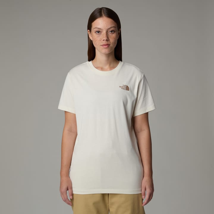 The North Face W S/S Relaxed Redbox Tee White Dune/latte The North Face