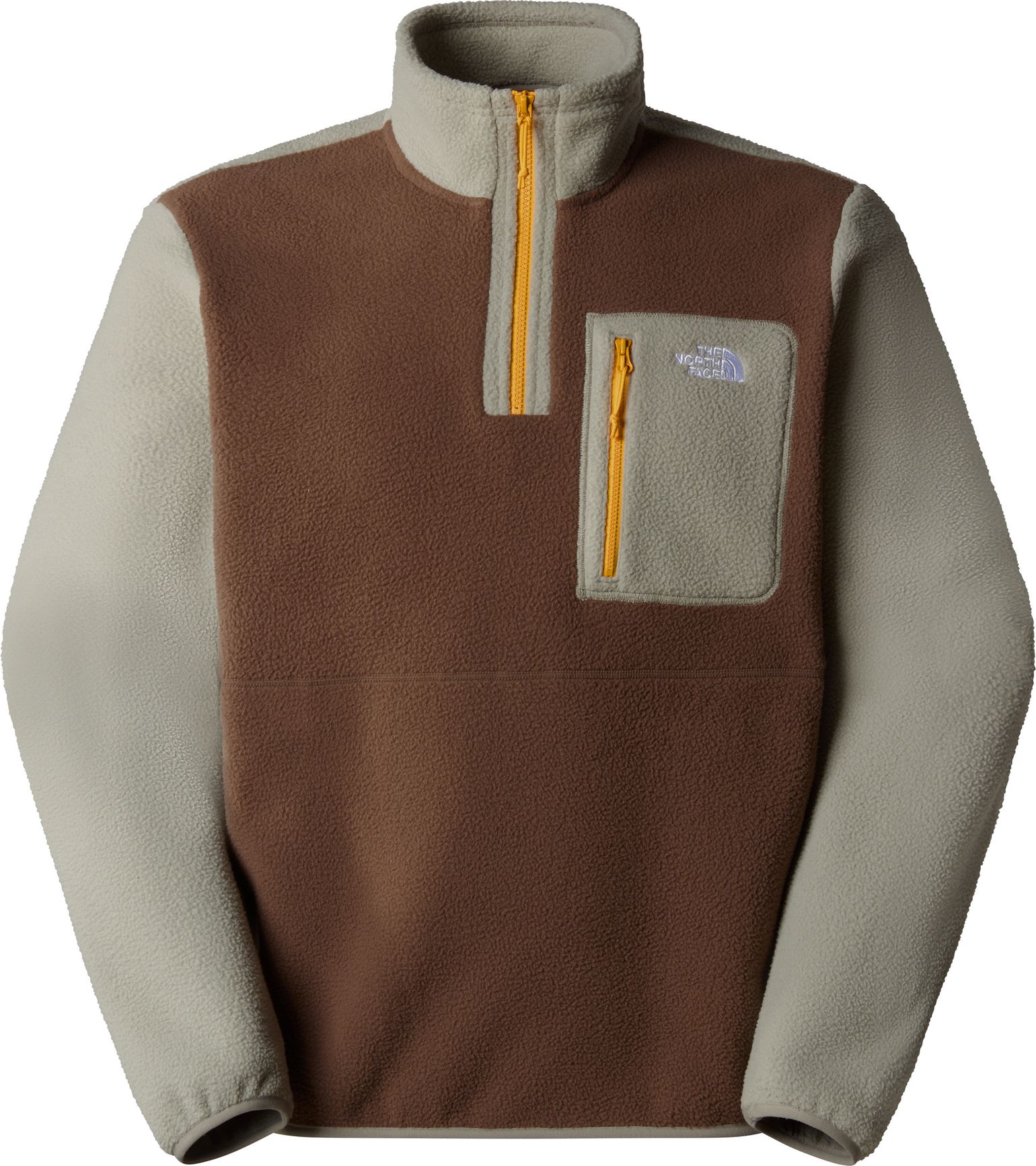 The North Face Men's Yumiori 1/4 Zip Smokey Brown/Clay Grey/Summit Gold