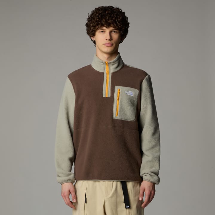 The North Face Men's Yumiori 1/4 Zip Smokey Brown/Clay Grey/Summit Gold The North Face