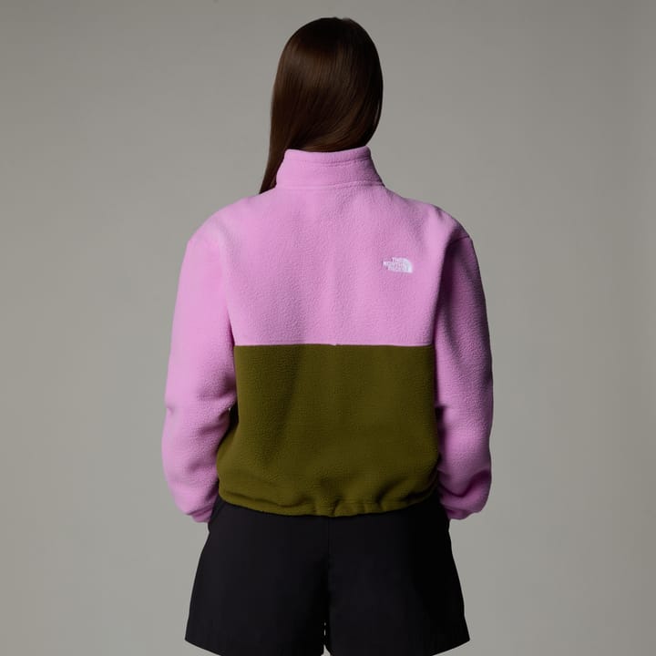 The North Face Women's Yumiori 1/4 Zip Fleece Jacket Forest Olive/Dragonfruit/TNF Black The North Face