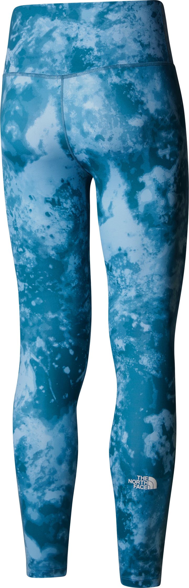 The North Face Women's Flex High Rise 7/8 Printed Tights Mallard Blue Micro Halfdome Print The North Face