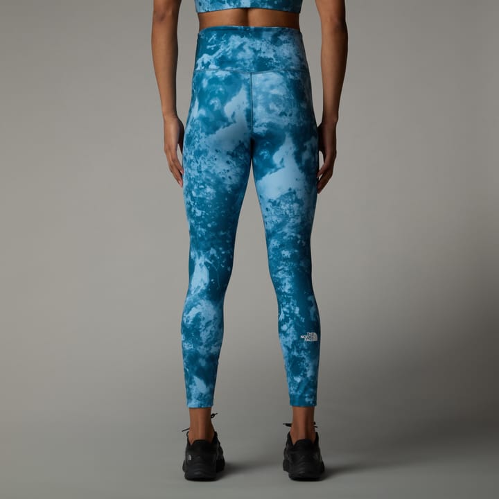 The North Face Women's Flex High Rise 7/8 Printed Tights Mallard Blue Micro Halfdome Print The North Face