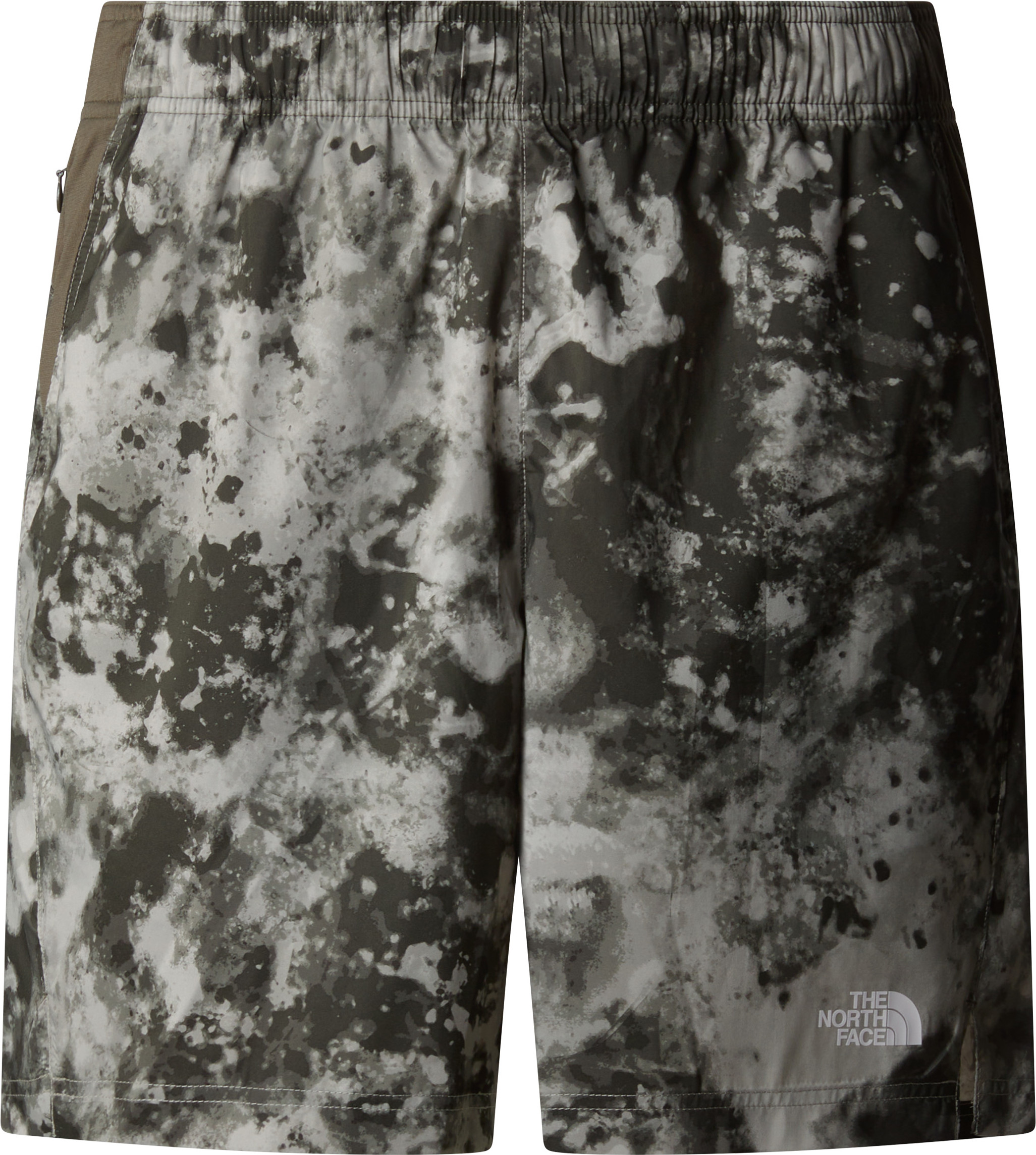 The North Face Men’s 24/7 Printed Shorts Clay Grey Micro Halfdome Print/New Taupe Green