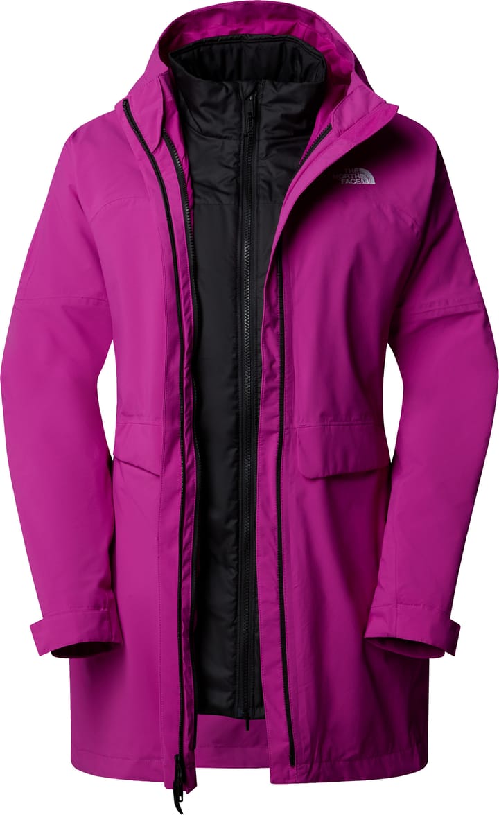 The North Face Women's DryVent Mono Triclimate 3-in-1 Parka Deep Mulberry/TNF Black The North Face