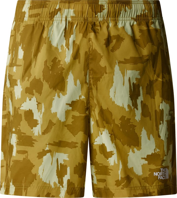 The North Face Men's Mountain Athletics 24/7 7" Printed Shorts Amber Green Aop Print The North Face