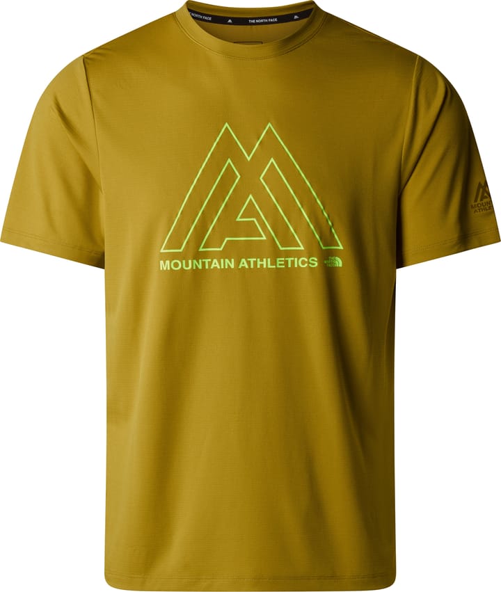 The North Face Men s Mountain Athletics 24 7 T Shirt Amber Green