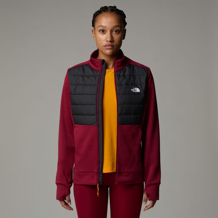 The North Face Women's Reaxion Hybrid Jacket Beetroot Dark Heather/Asphalt Grey The North Face