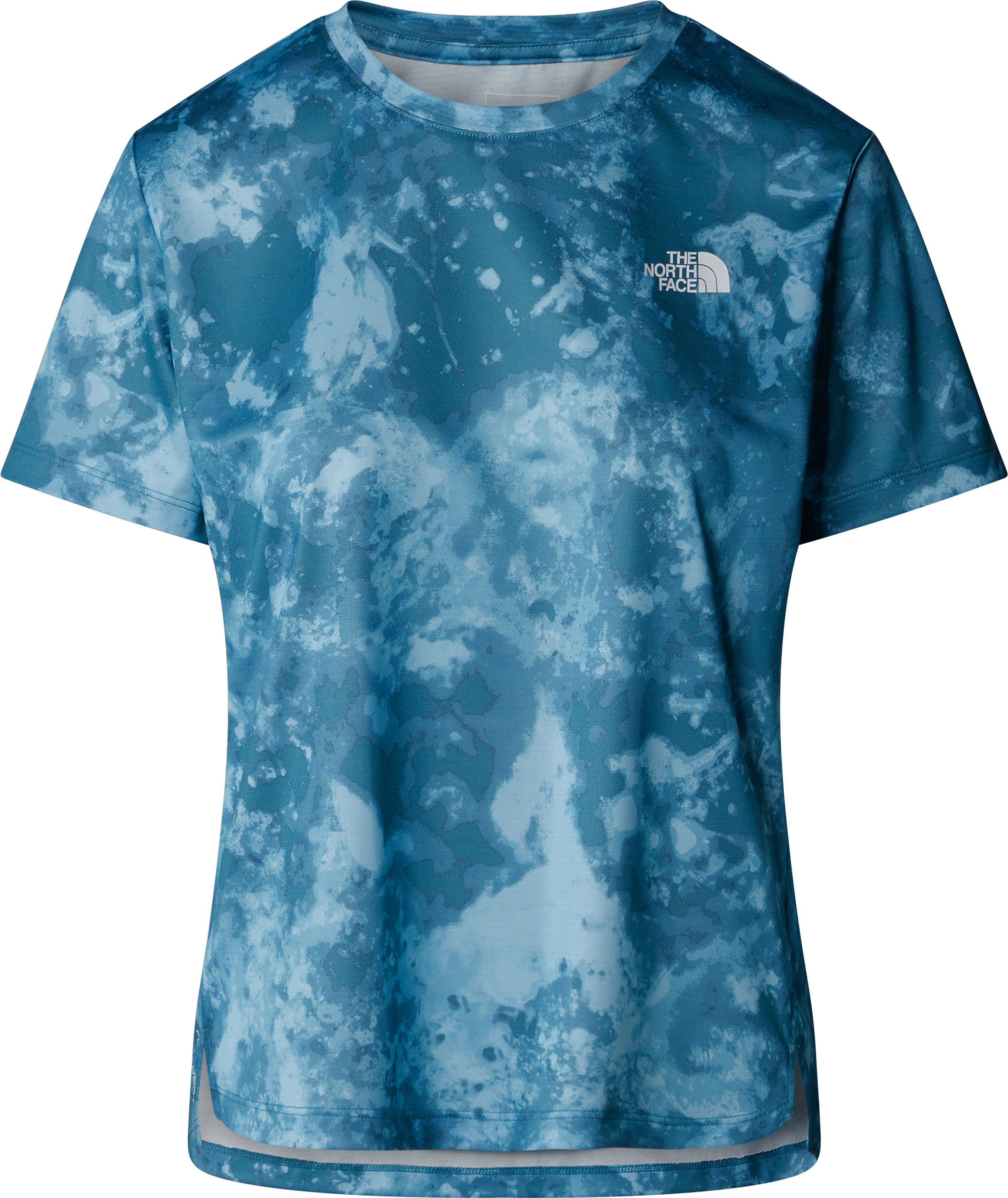 The North Face Women’s Flex Printed T-Shirt Mallard Blue Micro Halfdome Print