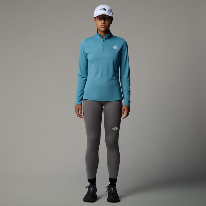 The North Face Women's Flex 1/4 Zip Graphic 1 Algae Blue The North Face