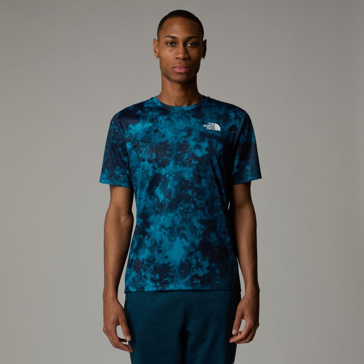 The North Face Men's 24/7 Printed T-Shirt Midnight Petrol Micro Halfdome Print The North Face