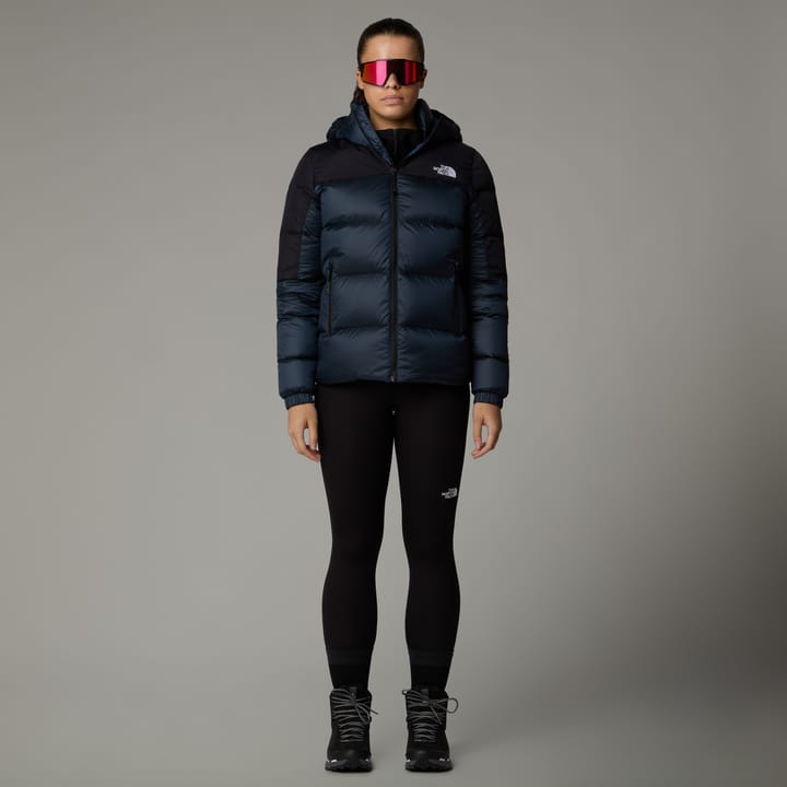 The North Face Women's Diablo Down 2.0 Hooded Jacket Shady Blue Black Heather/TNF Black The North Face