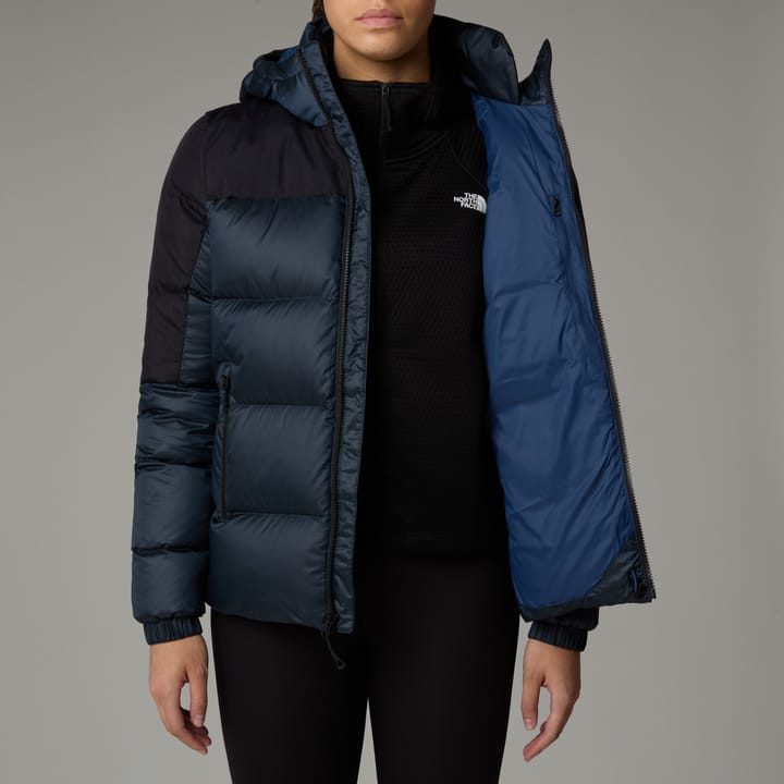 The North Face Women's Diablo Down 2.0 Hooded Jacket Shady Blue Black Heather/TNF Black The North Face