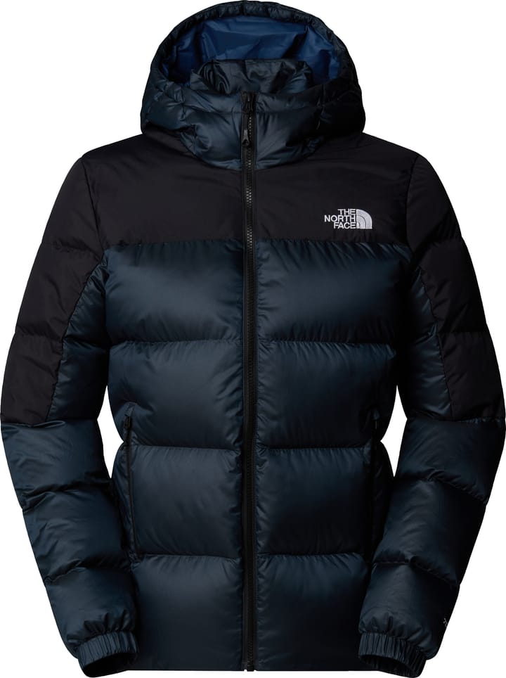 The North Face Women's Diablo Down 2.0 Hooded Jacket Shady Blue Black Heather/TNF Black The North Face