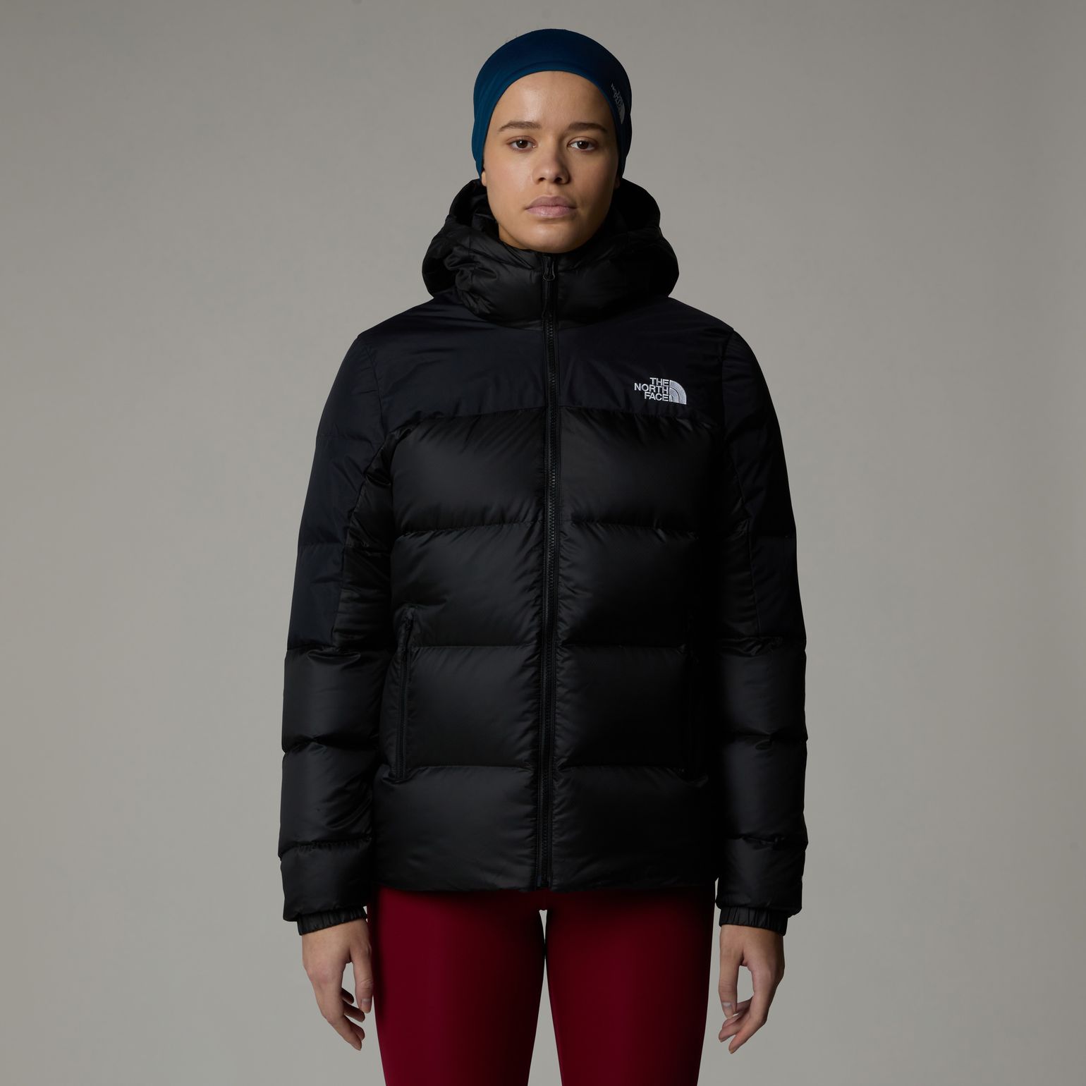 The North Face Women's Diablo Down 2.0 Hooded Jacket TNF Black Heather/TNF Black