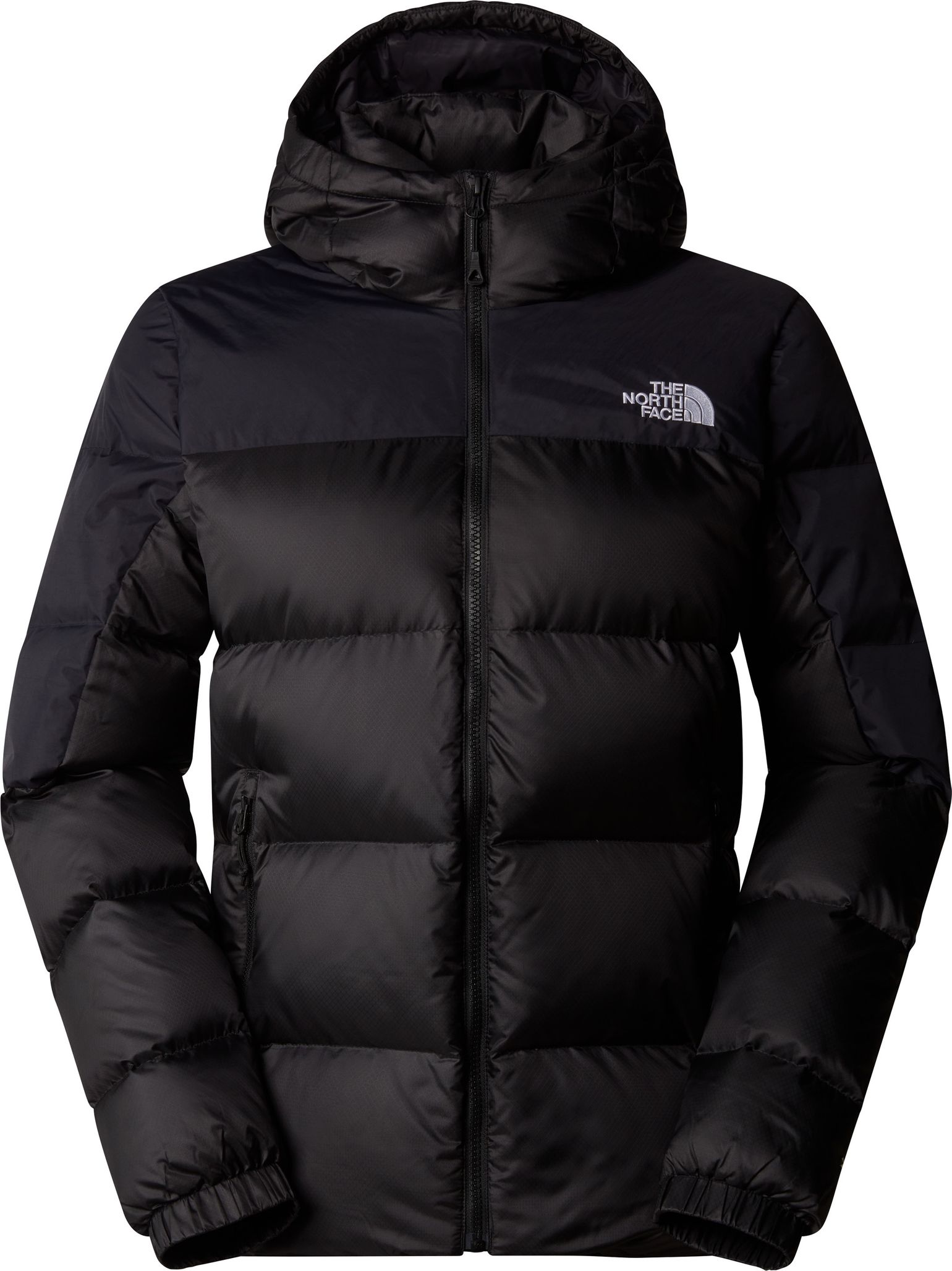 The North Face Women's Diablo Down 2.0 Hooded Jacket TNF Black Heather/TNF Black