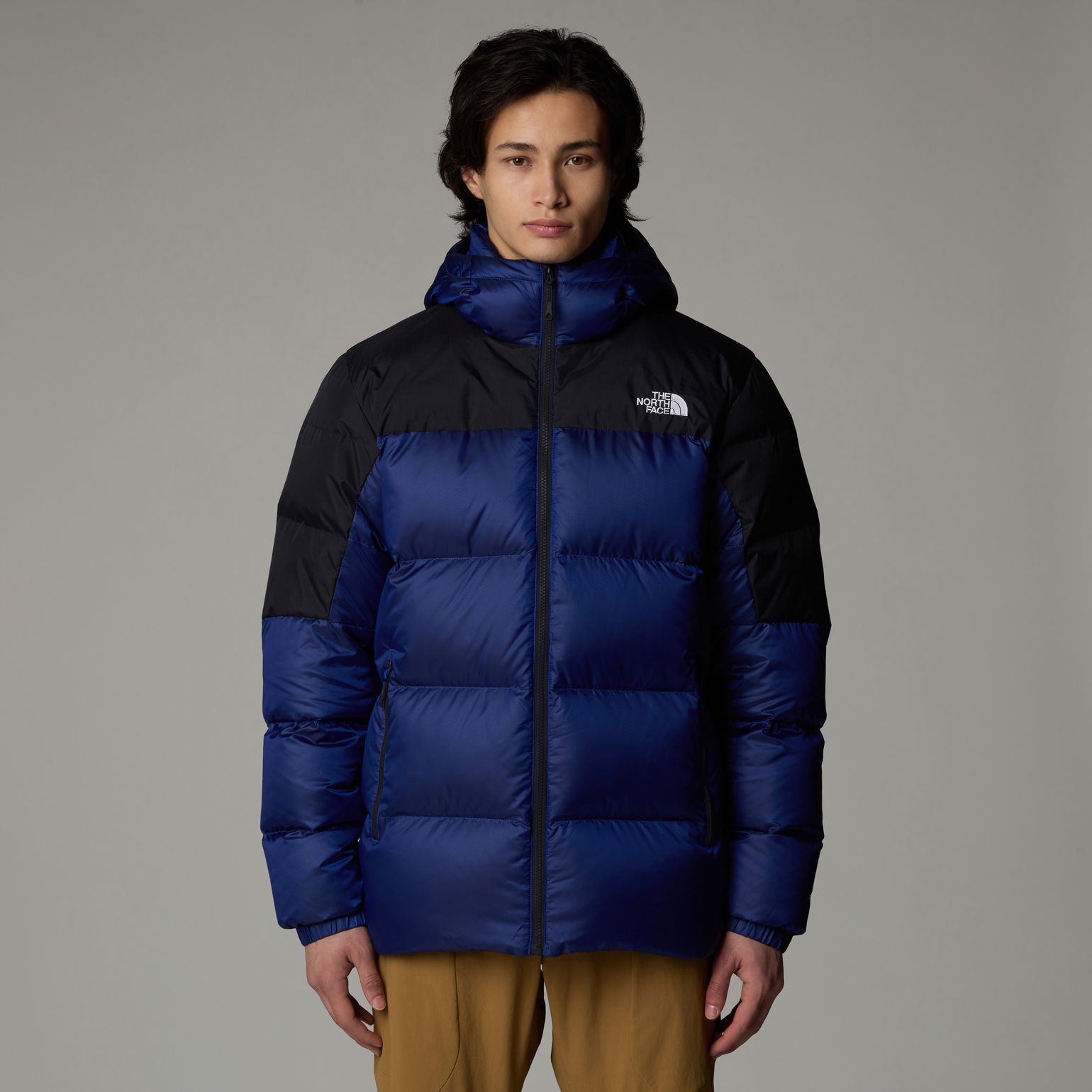 The North Face Men's Diablo Down 2.0 Hooded Jacket TNF Blue Black Heather/TNF Black