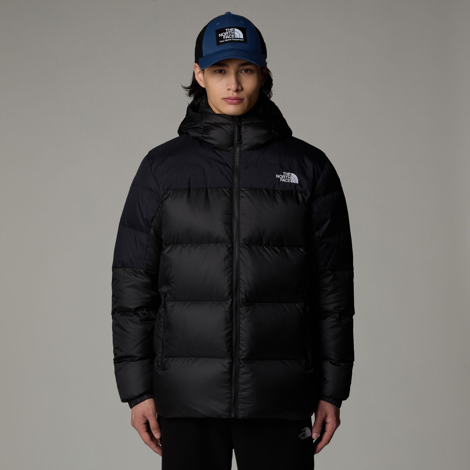 The North Face Men's Diablo Down 2.0 Hooded Jacket TNF Black Heather/TNF Black