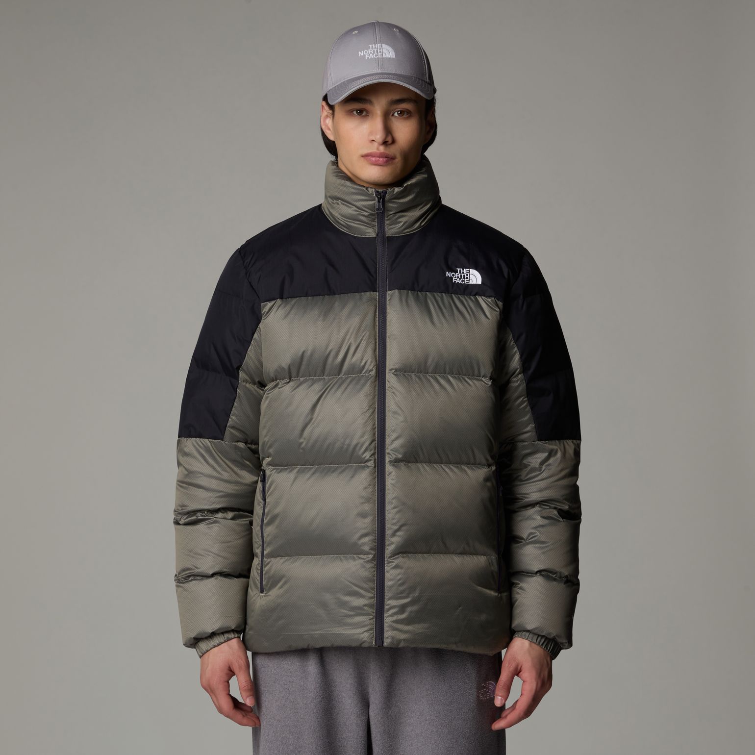 The North Face Men's Diablo Down 2.0 Jacket Clay Grey Black Heather/TNF Black