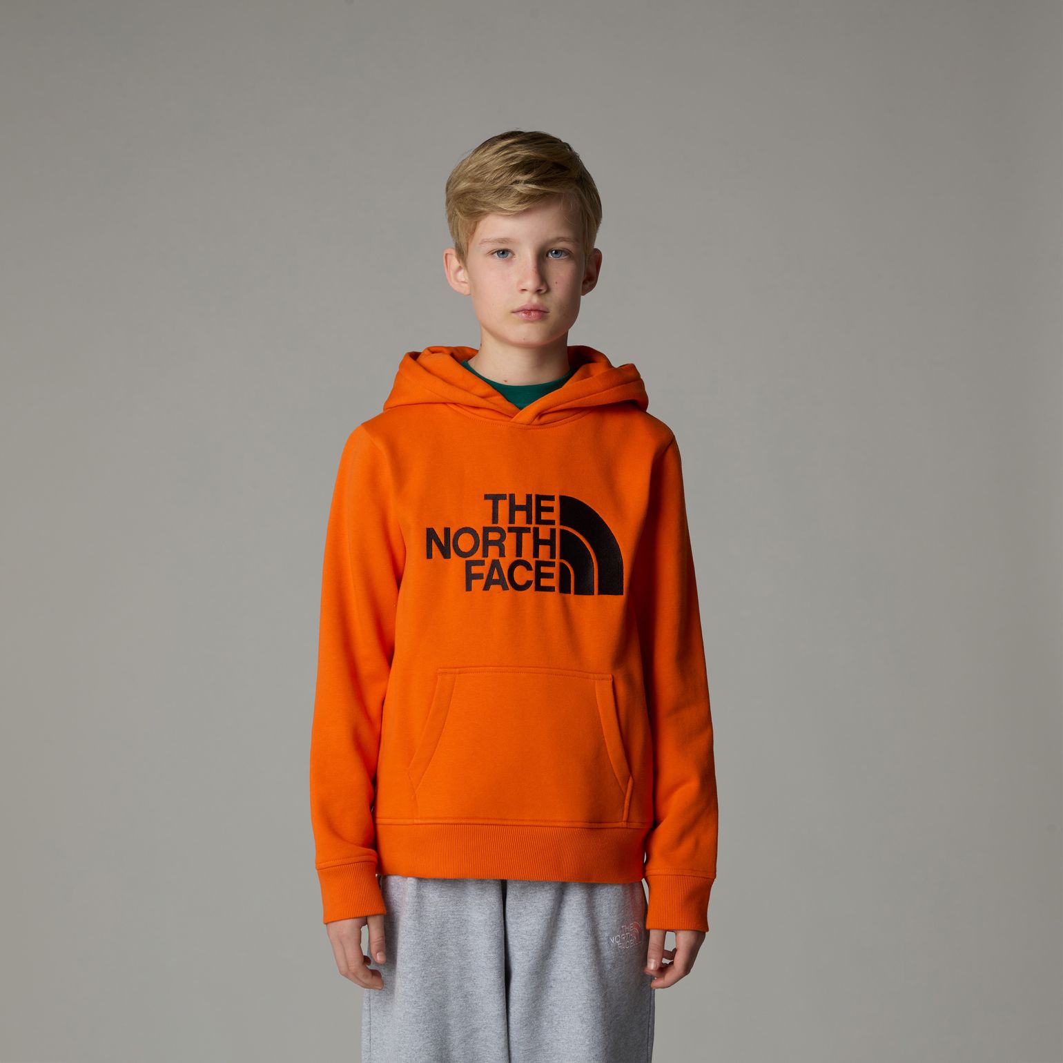 The North Face Boys' Drew Peak Hoodie TNF Orange