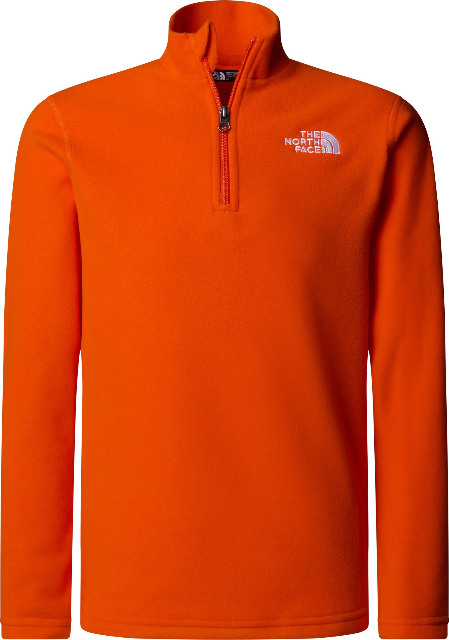 The North Face Juniors' Glacier 1/4 Zip Pullover TNF Orange