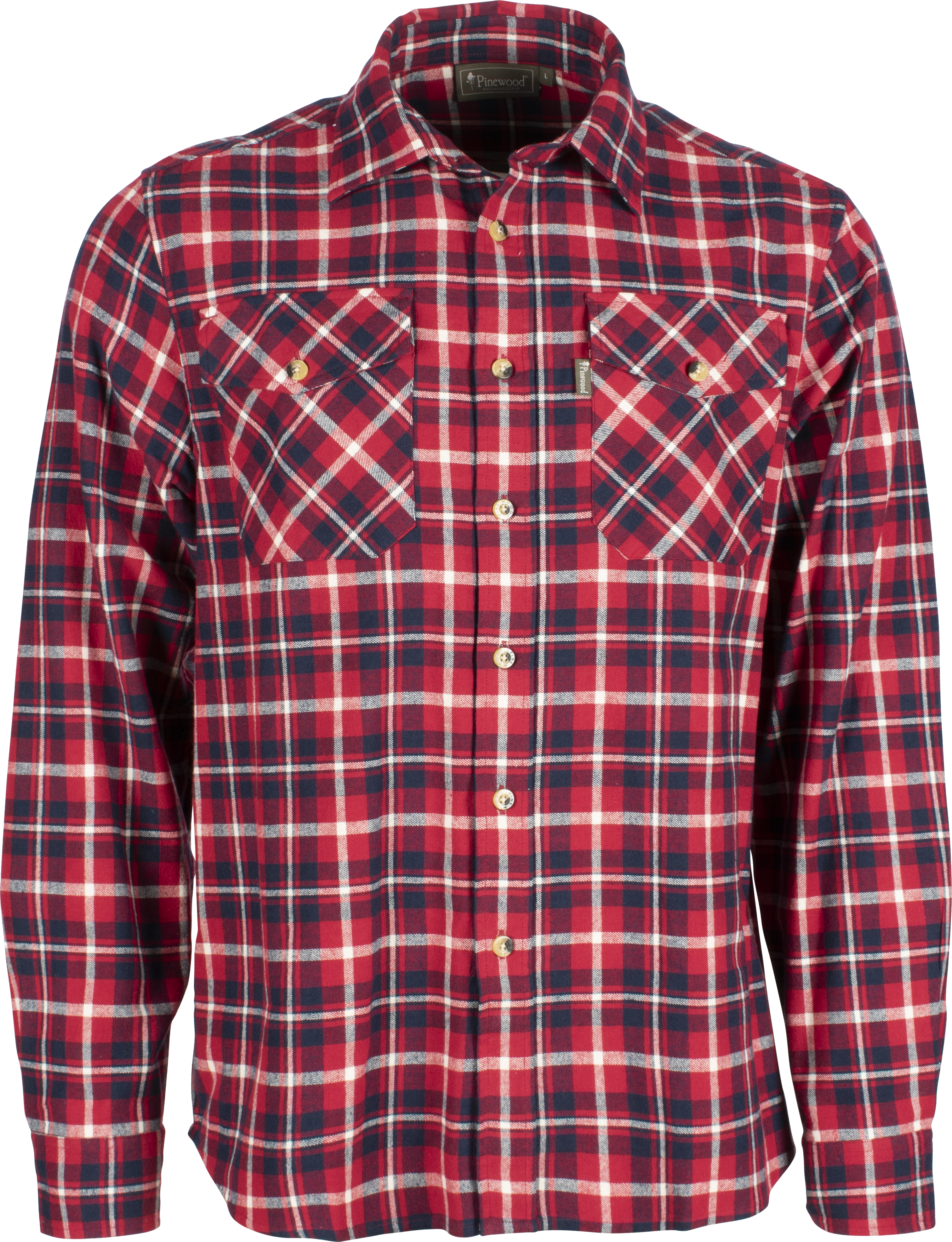 Pinewood Men’s Härjedalen Shirt Red/Navy