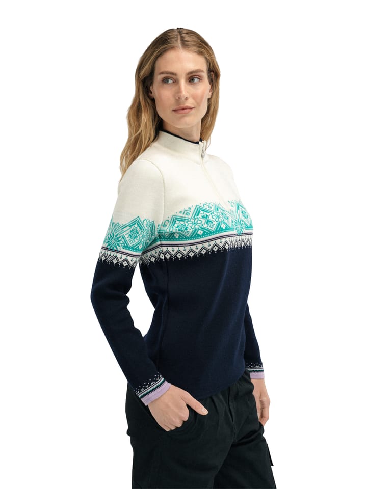 Dale of Norway Women's Moritz Sweater Marine Offwhite Peacock Dale of Norway