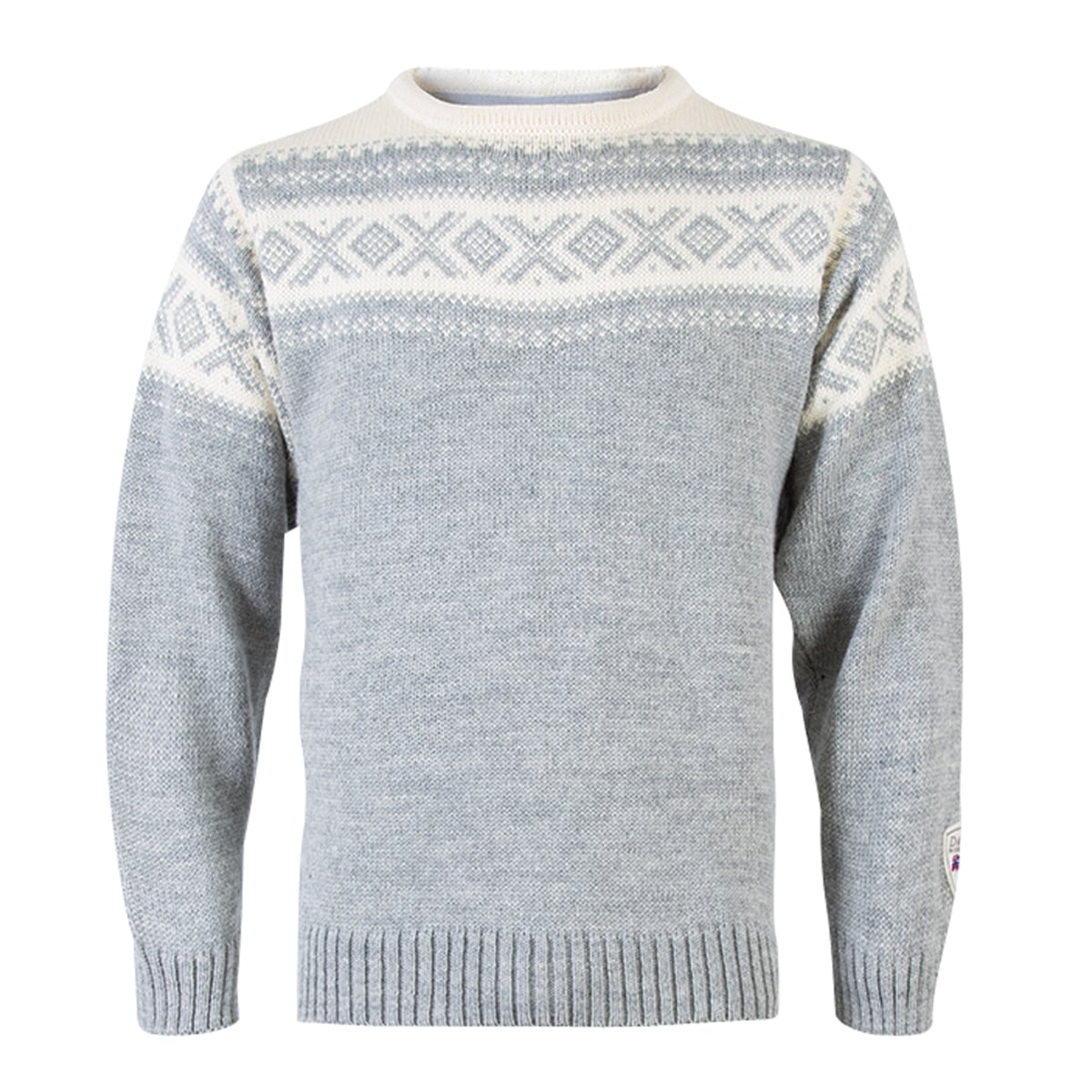 Dale of Norway Cortina 1956 Unisex Sweater Light Charcoal Mel Off/White