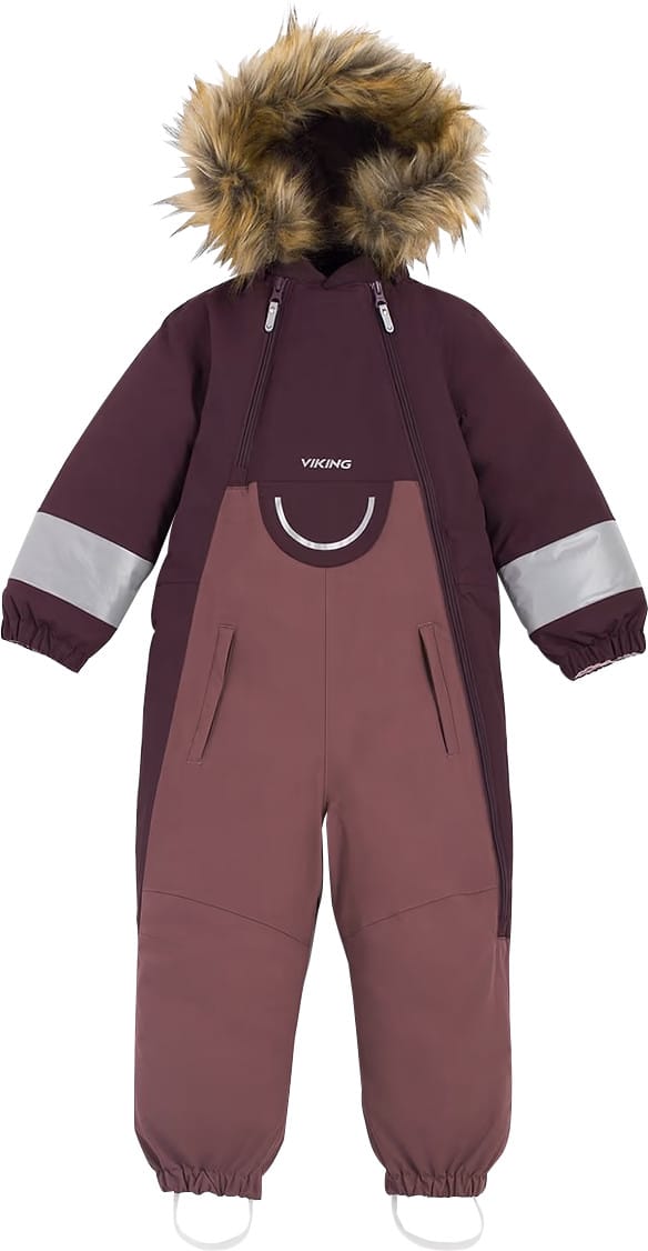 Viking Footwear Kids' Alv Winter Playsuit Pink