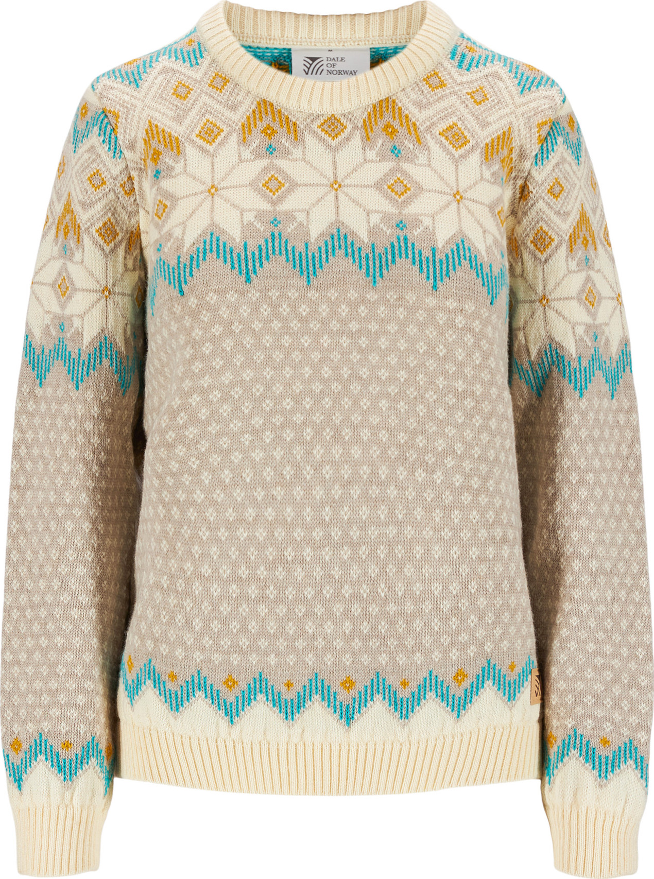 Dale of Norway Women’s Vilja Sweater Sandstone/Offwhite/Peacock