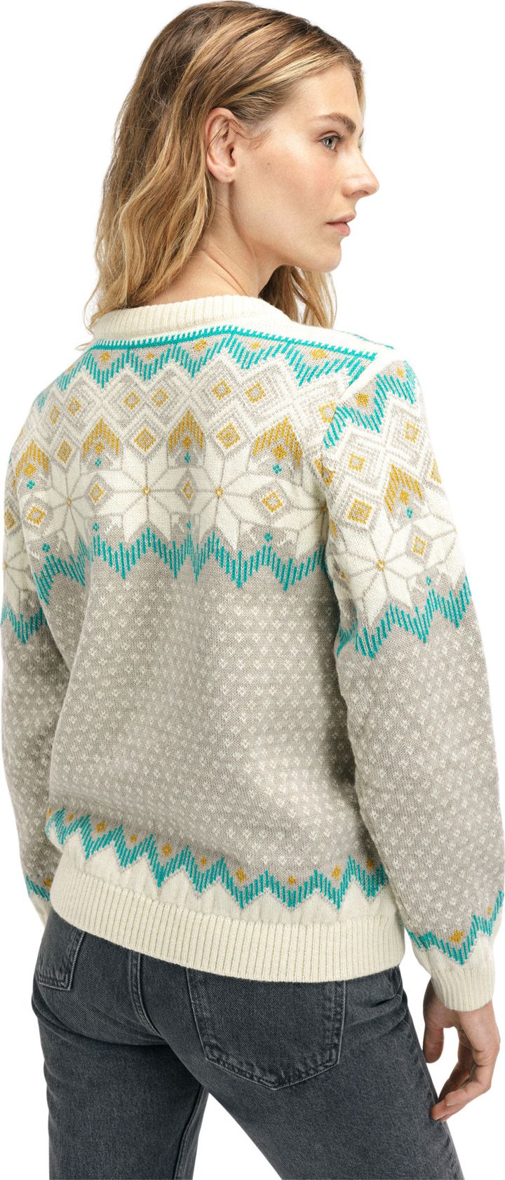 Dale of Norway Women's Vilja Sweater Sandstone/Offwhite/Peacock Dale of Norway