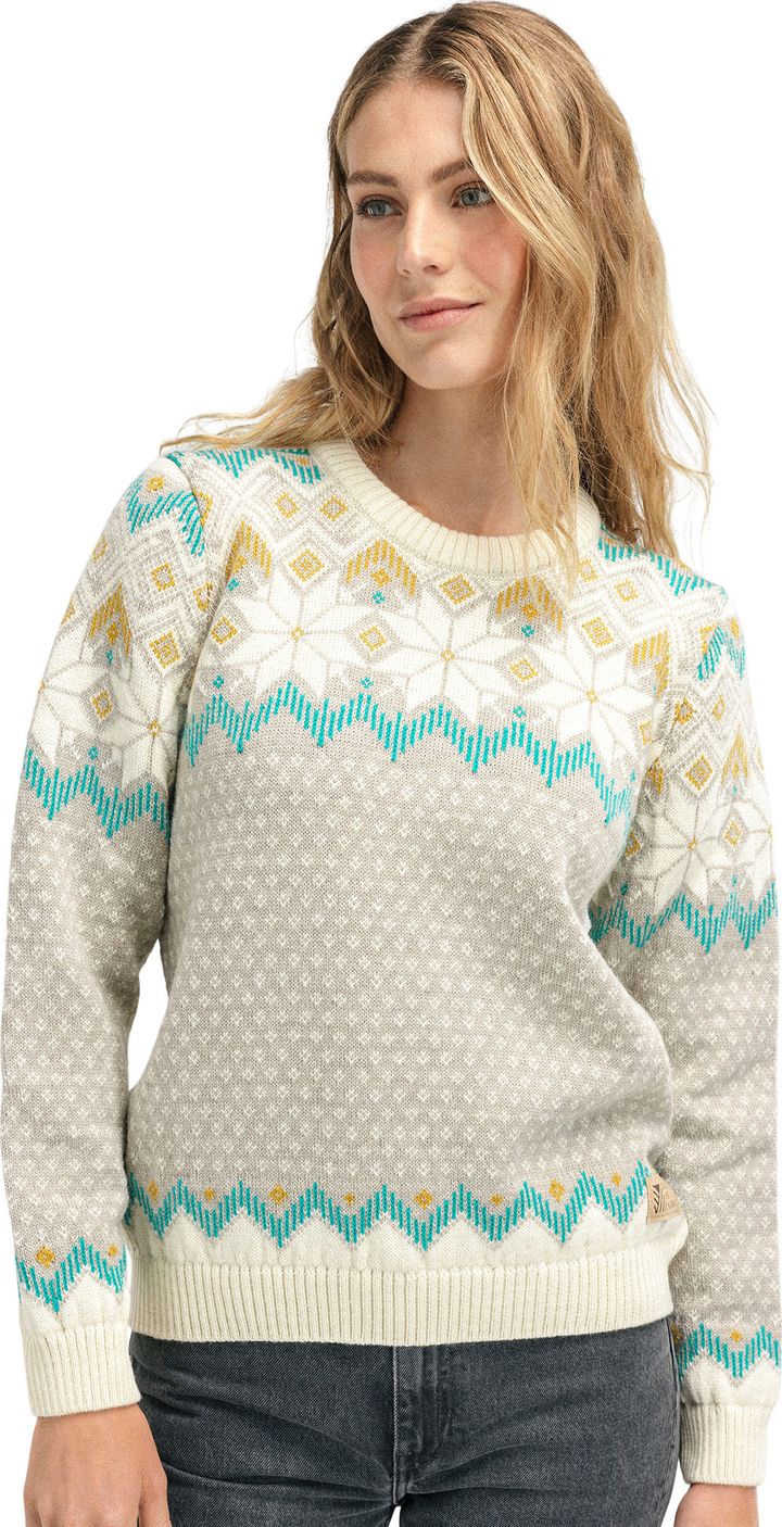 Dale of Norway Women's Vilja Sweater Sandstone/Offwhite/Peacock Dale of Norway