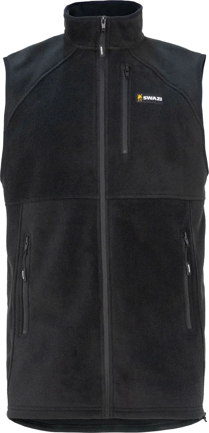 Swazi Men’s Sherpa Vest Black2