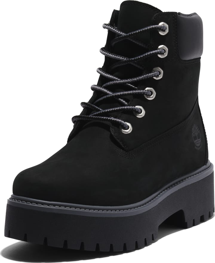 Timberland Women's 6 Inch Lace Up Waterproof Boot Jet Black Timberland