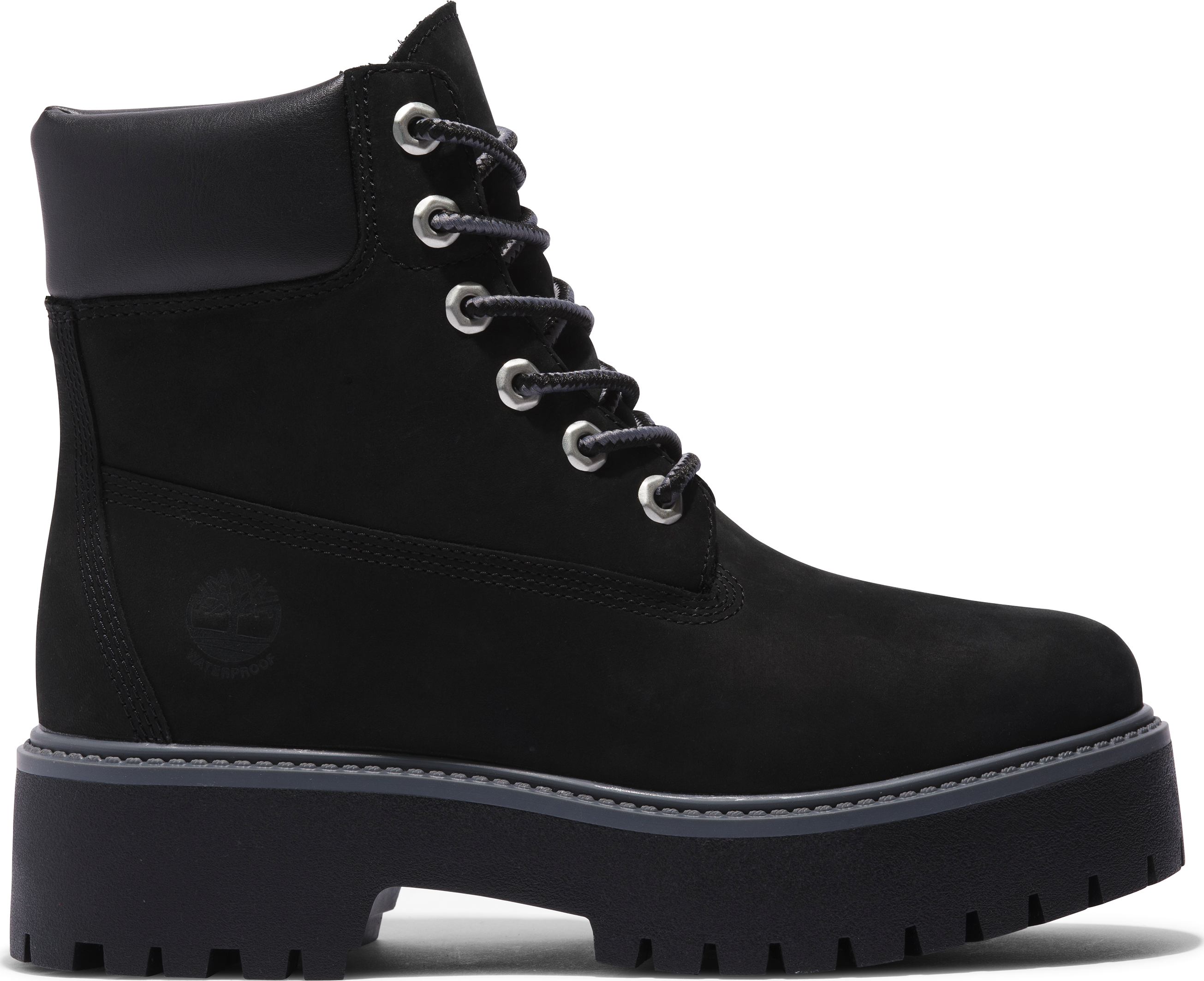 Timberland Women’s 6 Inch Lace Up Waterproof Boot Jet Black