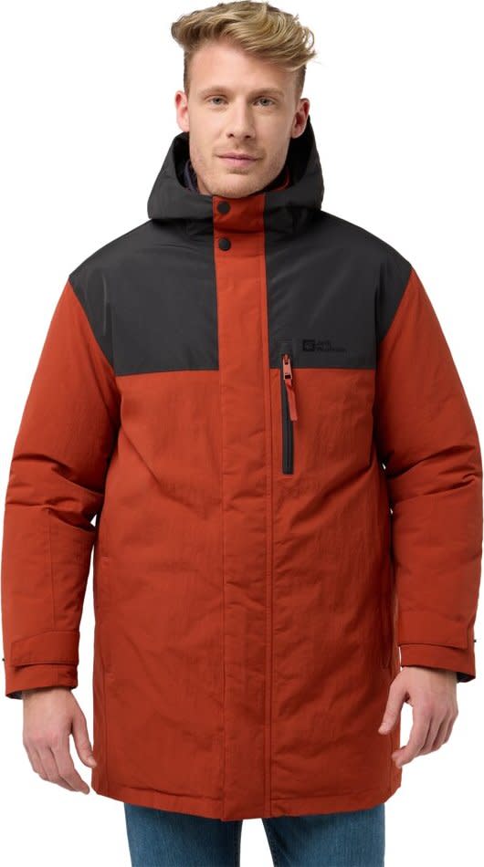 Jack Wolfskin Men's Gletschersee Parka Intense Rust Jack Wolfskin