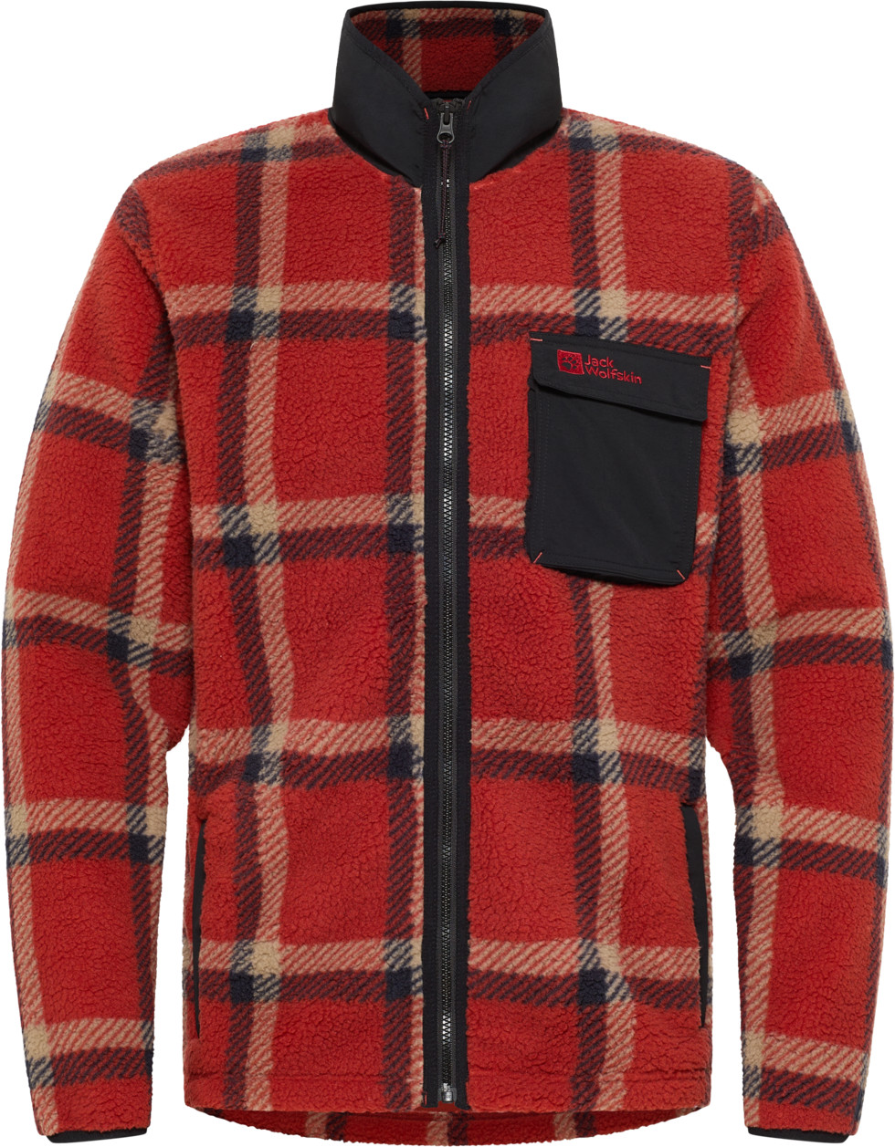 Jack Wolfskin Men’s Felslicht Check Jacket Intense Rust