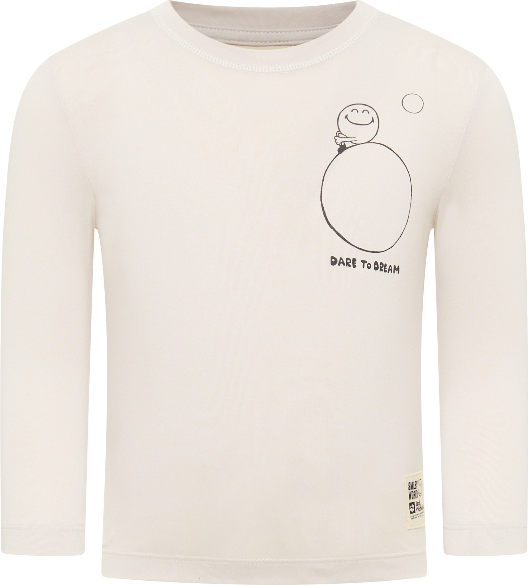 Jack Wolfskin Kids’ Smileyworld Longsleeve  Bone