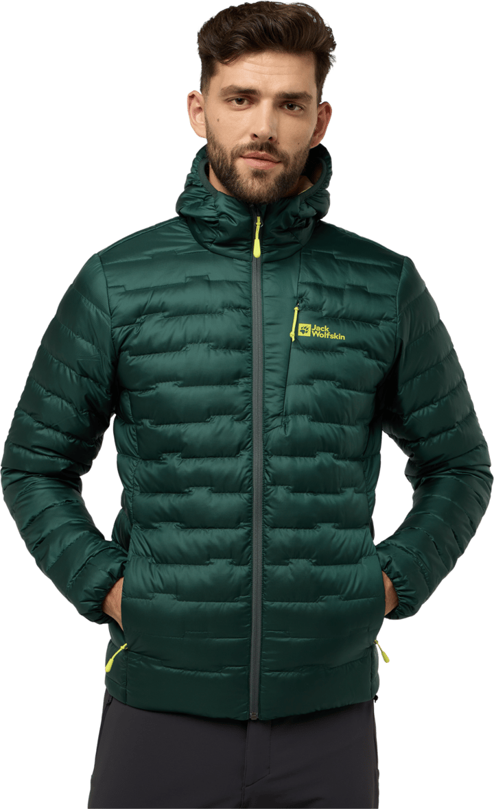 Jack Wolfskin Men's Passamani Down Hoody Black Olive Jack Wolfskin