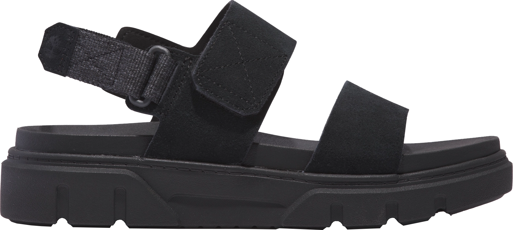 Timberland Women’s Greyfield 2-Strap Sandal Black Suede