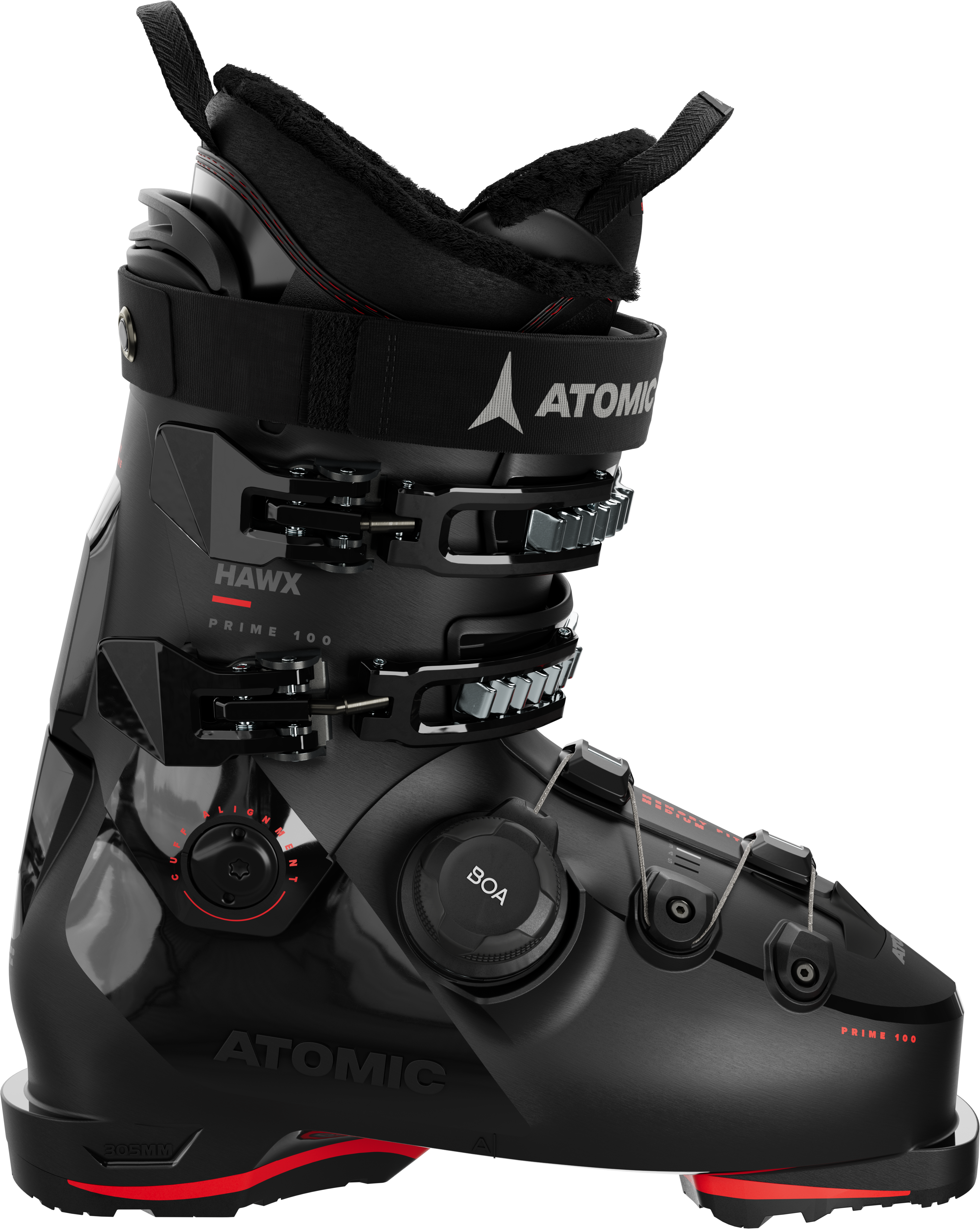 Atomic Hawx Prime 100 Boa GW Black/Red