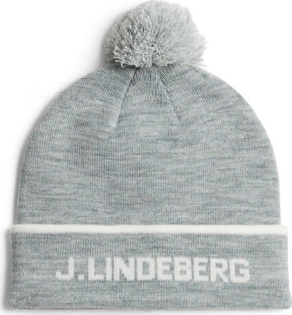 J.Lindeberg Stripe Beanie Medium Grey Melange