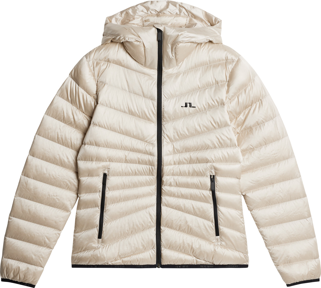 J.Lindeberg Women’s Lara Light Down Hood Moonbeam