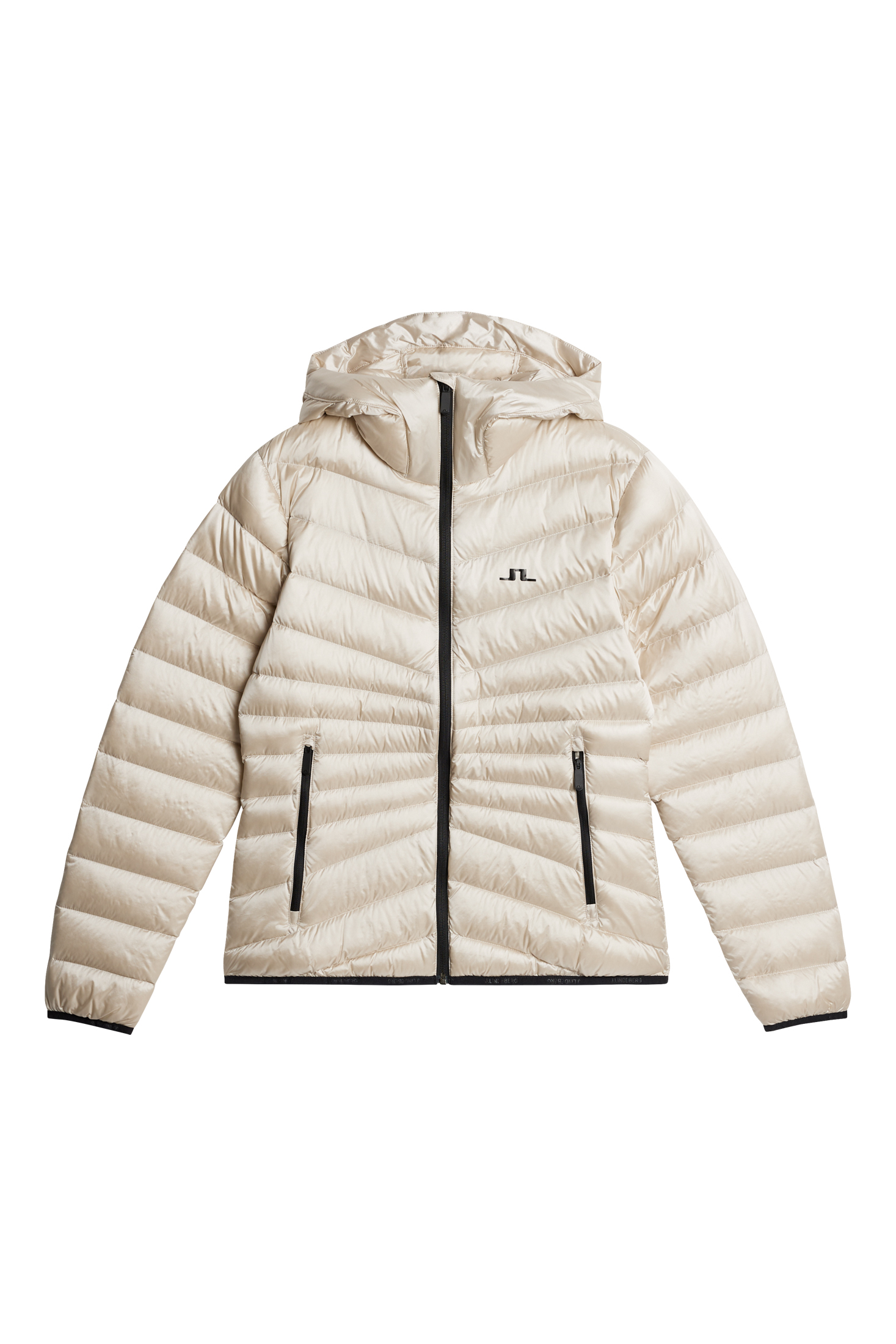 J.Lindeberg Women’s Lara Light Down Hood Moonbeam