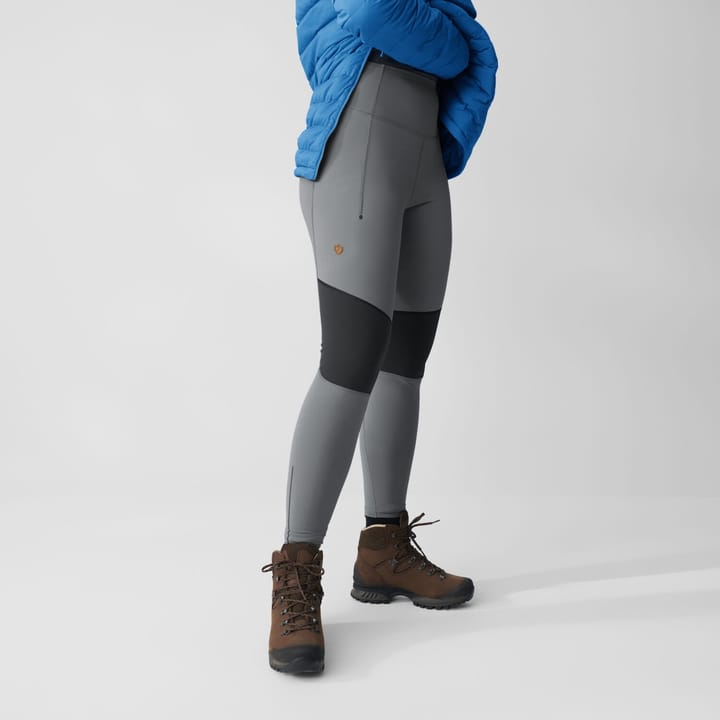 Fjällräven Women's Abisko Värm Trekking Tights Deep Patina-Iron Grey Fjällräven