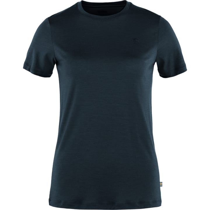 Fjällräven Women's Abisko Wool Short Sleeve Dark Navy Fjällräven