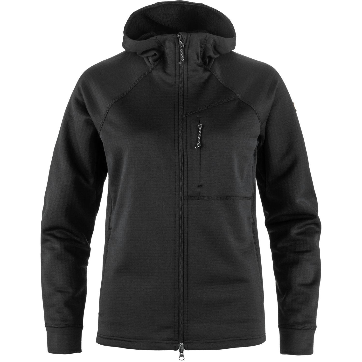 Fjällräven Women’s Abisko Grid Fleece Hoodie Black